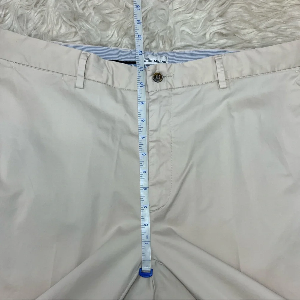 Peter Millar Silk Blend Men’s Trouser Straight Leg Pants‎ Size 38 Light Khaki